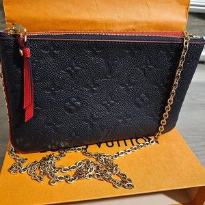 LOUIS VUITTON POCHETTE DOUBLE ZIP M6916